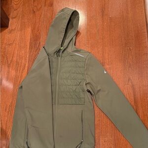 ASICS Olive Hooded Softshell Jacket